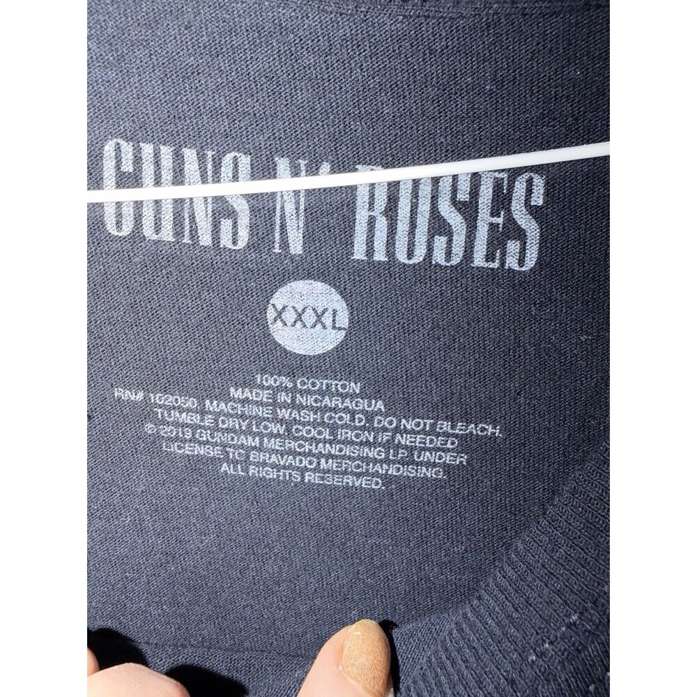 GUNS N ROSES Appetite For Destruction Band Tee 3XL Cross T SHIRT Fall 2019 Tour - Picture 4 of 7